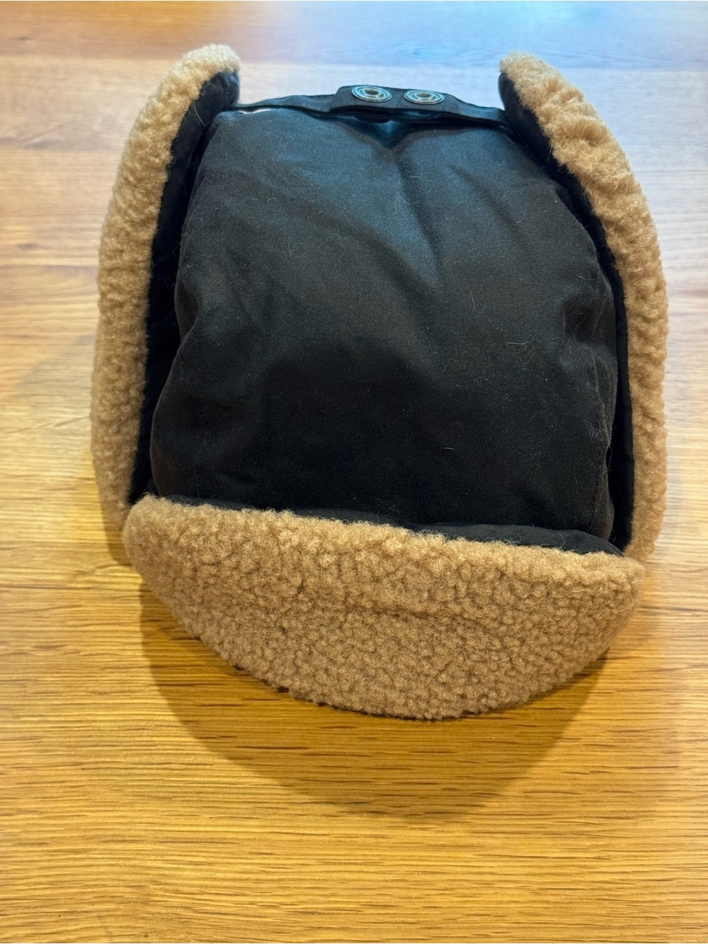 Barbour Morar Wax Trapper Hat Navy Waxed Cotton Fleece Aviator NWT Sz L